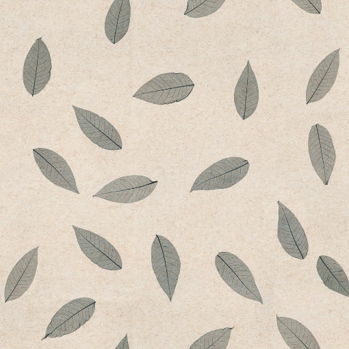 Obrázek Skeleton leaves grey light 1360 x 100 mm x 0.2 mm - lněná netkaná textilie